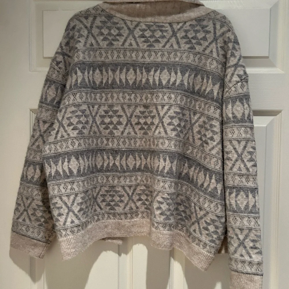 🌻LUCKY BRAND NEUTRAL COLOR OPEN CARDIGAN - Picture 2 of 4